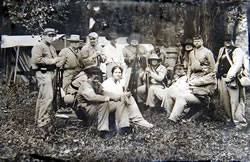 An ambrotype of the 1st Nebraska Civil War Reenactors dressed in &ldquo;Gray.&rdquo; (DC Rambow)