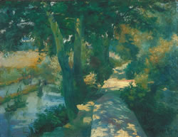 Diego Rivera&rsquo;s painting &ldquo;Paisaje de Mixcoac&rdquo; (&ldquo;Mixcoac Landscape&rdquo;) shows the influence of José Velasco, Mexico&rsquo;s great landscape painter. (Courtesy of the Joslyn Art Museum.)