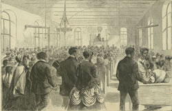 While the height of labor-movement participation was in the 1940s and ’50s, labor unions have a long history in the United States. Here an illustration from the Feb. 6, 1869, “Harper’s Weekly” shows The National Colored Labor Union Convention in session at Washington, D.C. (Public domain)