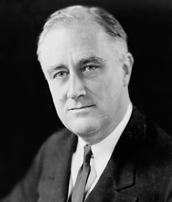 President Franklin Delano Roosevelt, 1933, in a photo by Elias Goldensky. (Library of Congress)