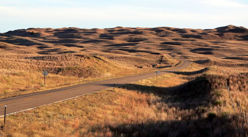 Nebraska Sandhills in Hooker County, seen from Hwy. 97 south of the Dismal River, Oct. 12, 2010. (Ammodramus)