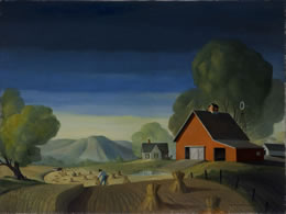 "Valley Farm Between the Bluffs."